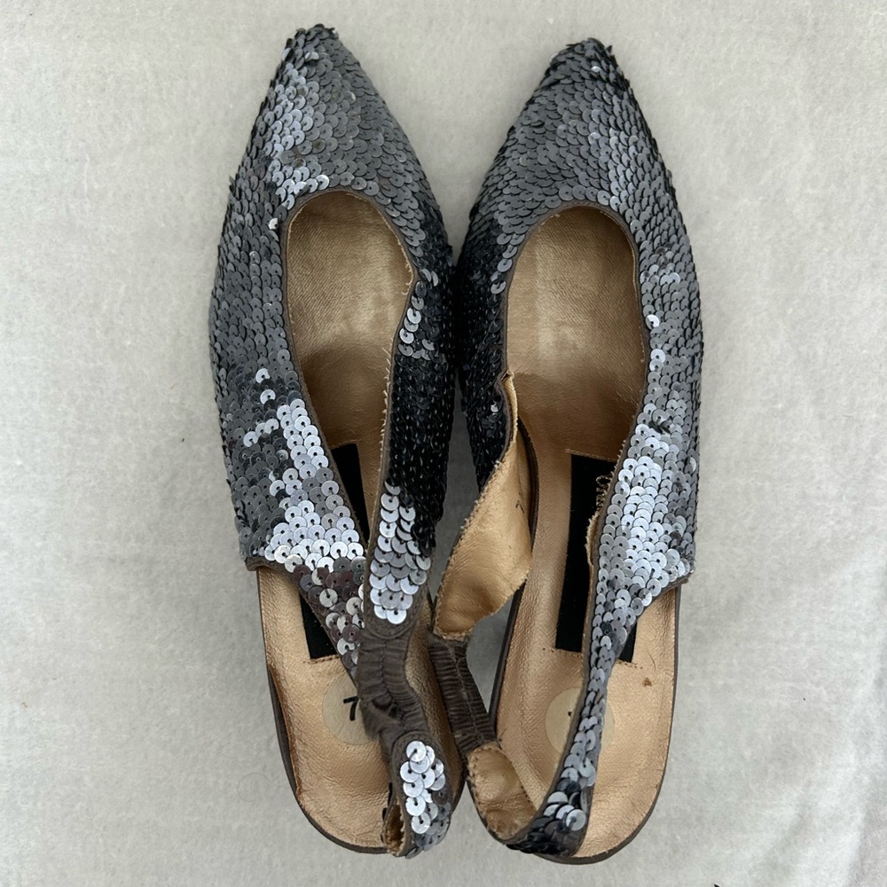 Sequin Slingback Women Shoes